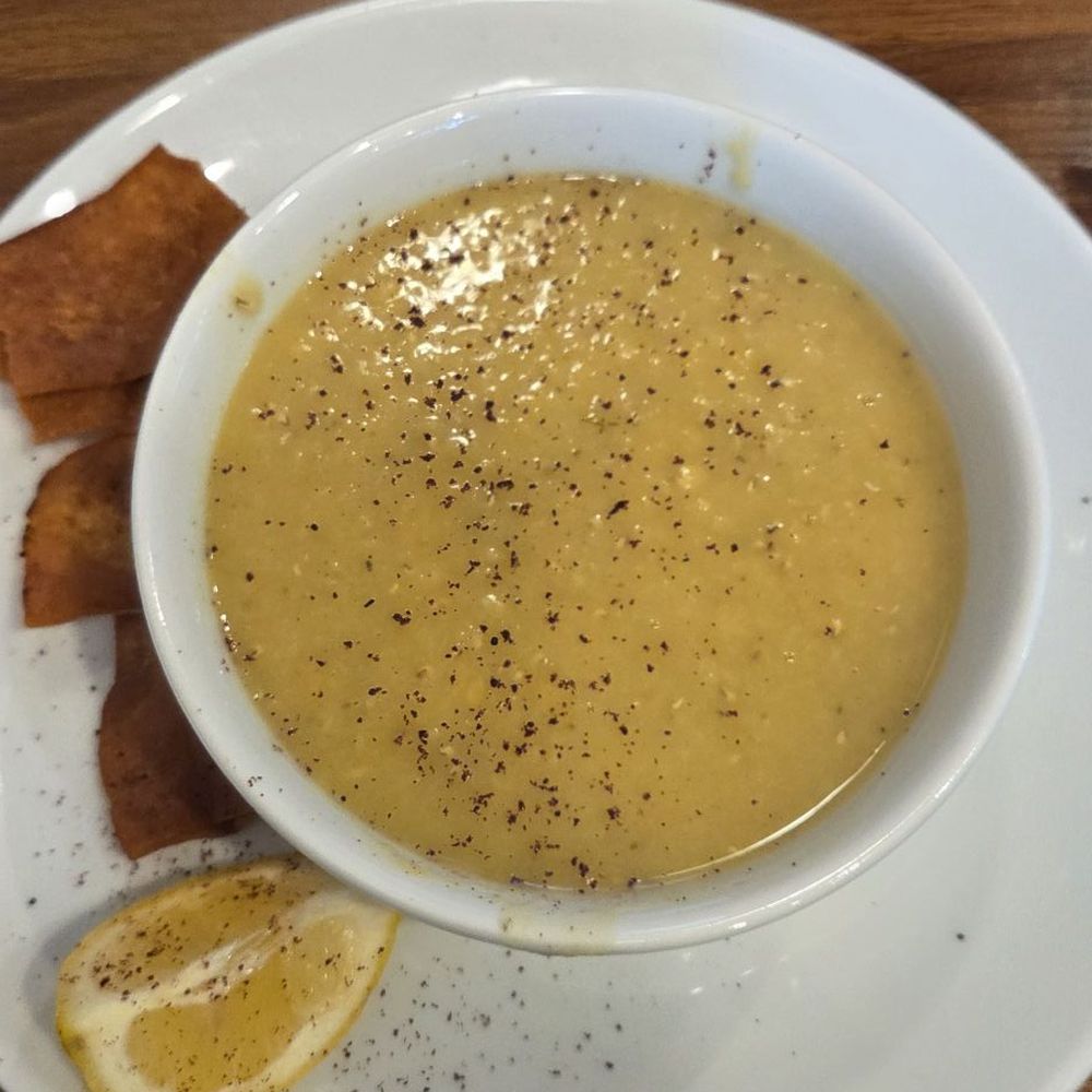 Dubai Cafe and Grill - Lentil soup - complementary with my entrée - Mediterranean Near Me - Frisco, Texas Dubai Cafe and Grill - Lentil soup - complementary with my entrée - Mediterranean Near Me - Frisco, Texas