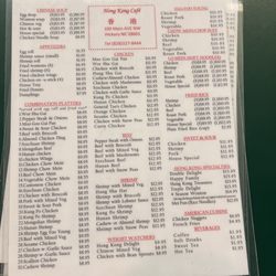 Hong Kong Cafe - Menu