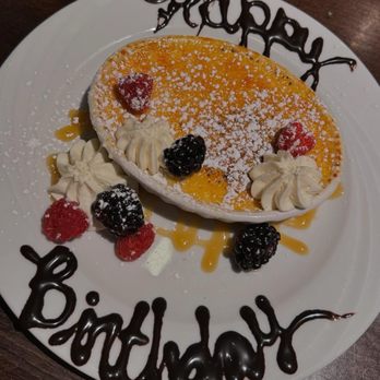 Juniper Steakhouse - Birthday crème broulee. - Steakhouses Near Me - Bernalillo, New Mexico