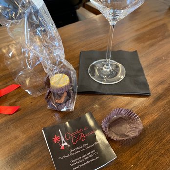 Jamie Slone Wines - Starting our classic flight with chocolate pairing :) - Wine Bars Near Me - Santa Barbara, California