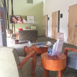 Nice waiting reception with art, water, and information packs. Private donation rooms on right Nice waiting reception with art, water, and information packs. Private donation rooms on right