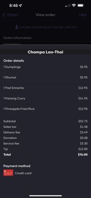 Menu photo 1 Champa Lao & Thai Manchester, CT