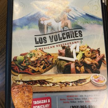 Los Volcanes - Menu - Mexican Near Me - Bear, Delaware