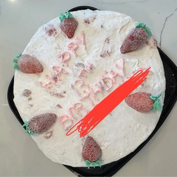 Cold Stone Creamery - Strawberry Passion Cake - poorly made but tastes great. - Custom Cakes Near Me - Ashburn, Virginia Cold Stone Creamery - Strawberry Passion Cake - poorly made but tastes great. - Custom Cakes Near Me - Ashburn, Virginia