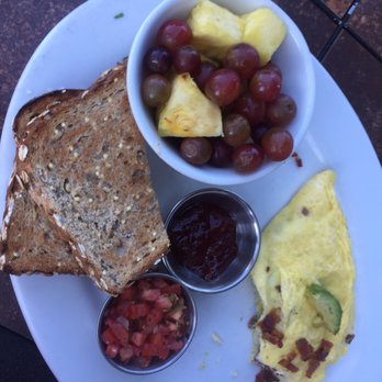 First Watch - Bacado omelette. We asked for fruit instead of greens - Cafes Near Me - Omaha, Nebraska