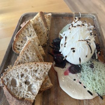 Grist - Burrata with beets and matcha foam! - Pasta Shops Near Me - Dayton, Ohio