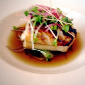 Michael Mina - Miso-Glazed Black Cod with Baby Bok Choy, Zaru Soba, Mushroom Dashi - New American Near Me - Las Vegas, Nevada Michael Mina - Miso-Glazed Black Cod with Baby Bok Choy, Zaru Soba, Mushroom Dashi - New American Near Me - Las Vegas, Nevada