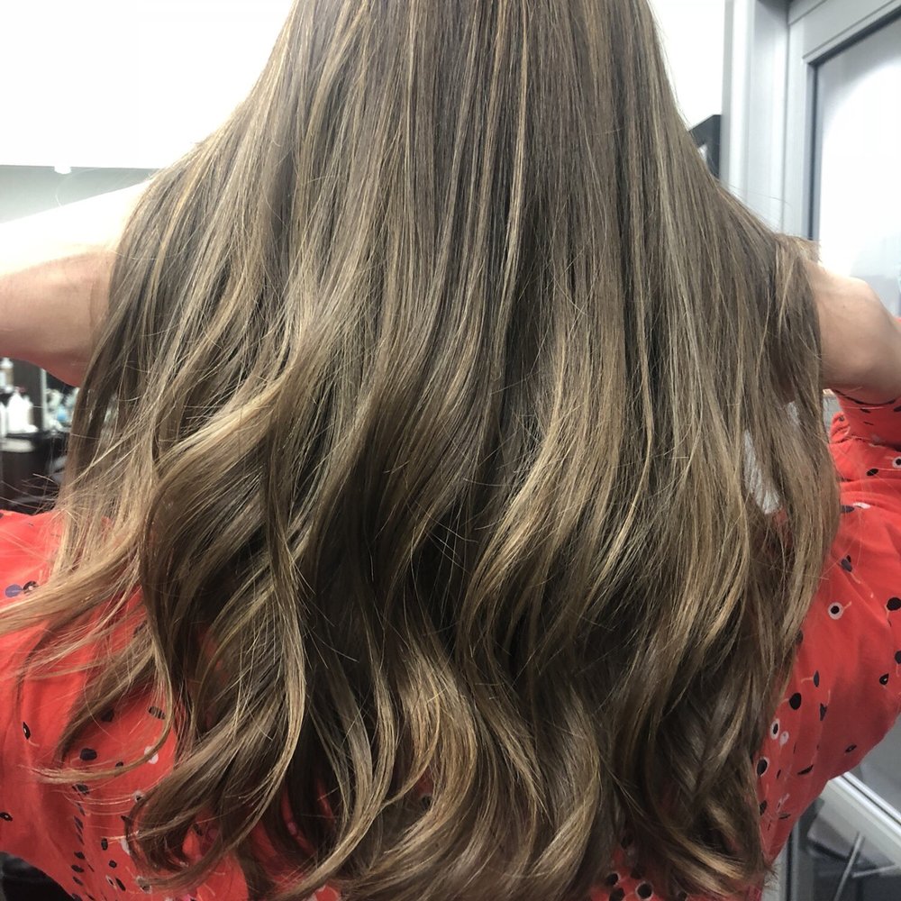 Brian Guy Studio 14 - Brunette balayage - my hair is naturally a dark brown, I love the way Brian makes my hair look sun kissed! - Hair Stylists Near Me - Irvine, California