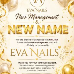 EVA Nails - We are excited to announce that Nail Tek is now under new management and will officially be renamed EVA Nails. Call us: (563) 355-1867