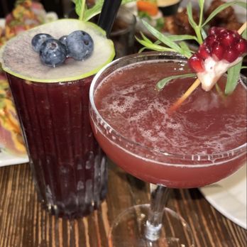 MONO+MONO - Blueberry highball & pomegranate martini - Korean Near Me - New York, New York MONO+MONO - Blueberry highball & pomegranate martini - Korean Near Me - New York, New York