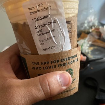 Starbucks - suppose to be a blended frappe - Coffee & Tea Near Me - New York, New York