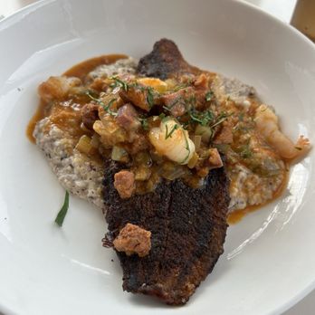 Hello, Sailor - Catfish with red eye grits - Seafood Near Me - Cornelius, North Carolina