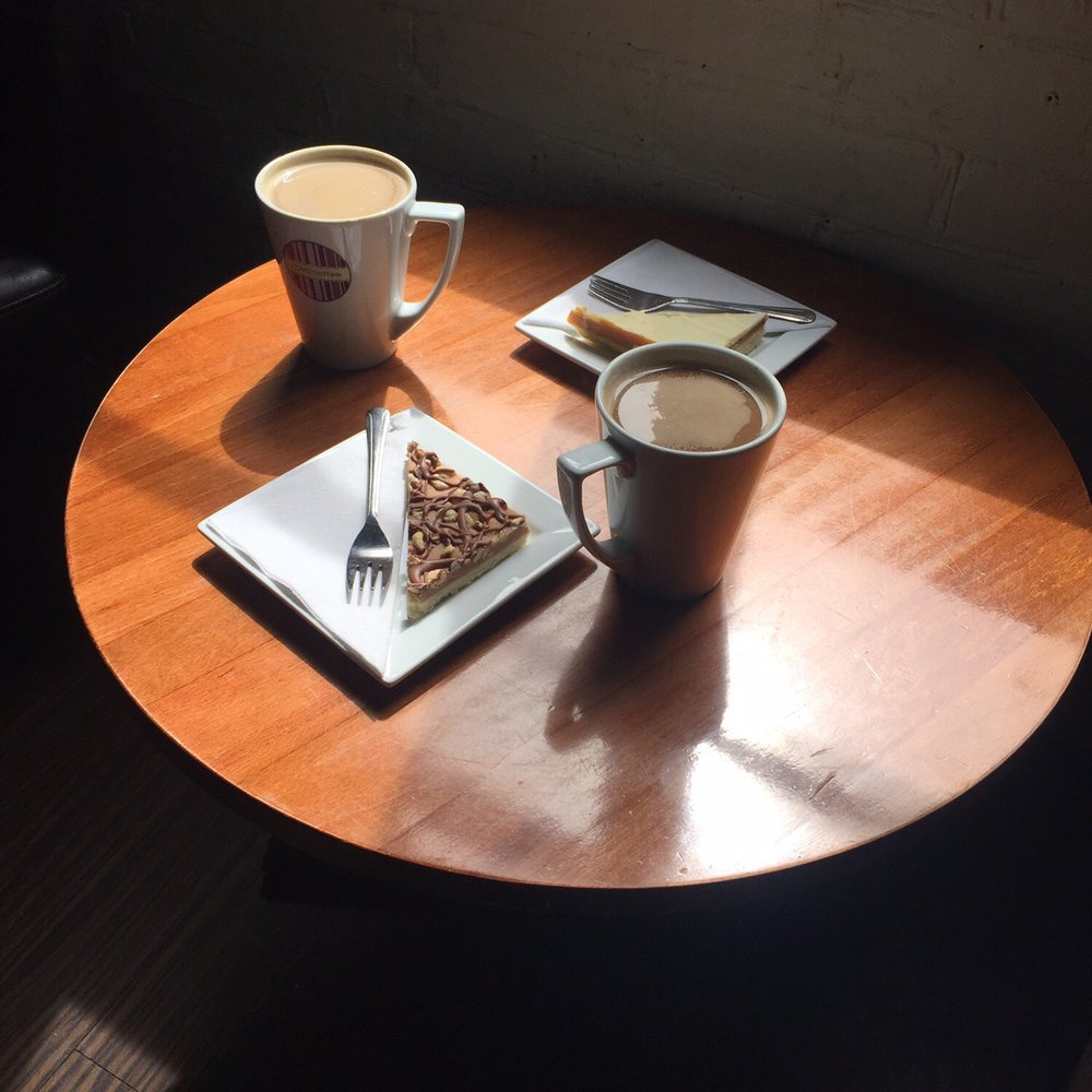 Love Coffee - Americano's salted caramel & white caramel slice - Cafes Near Me - Newport, IOW