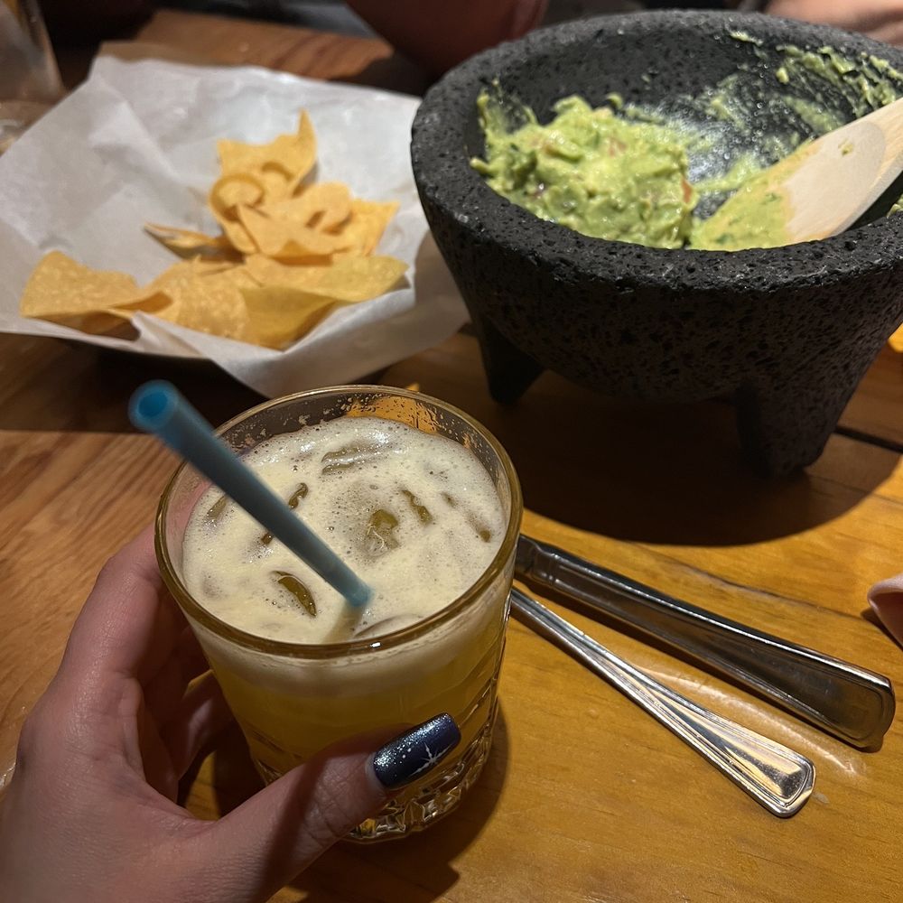 Dos Caminos - Guacamole and passion drink - Mexican Near Me - New York, New York Dos Caminos - Guacamole and passion drink - Mexican Near Me - New York, New York
