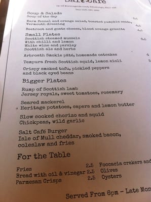 Menu photo 5 Salt Cafe Edinburgh, EDH Menu photo 5 Salt Cafe Edinburgh, EDH