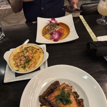 Salt & Pearl - Miso Salmon, lobster Mac n cheese, Seared Togarashi Encrusted Albacore - Seafood Near Me - Redondo Beach, California Salt & Pearl - Miso Salmon, lobster Mac n cheese, Seared Togarashi Encrusted Albacore - Seafood Near Me - Redondo Beach, California