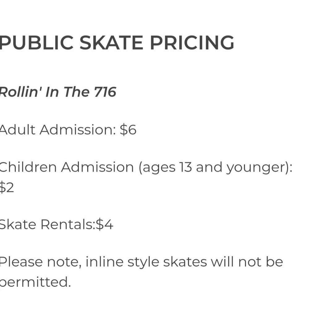 Canalside Roller Rink - Prices - Skating Rinks Near Me - Buffalo, New York