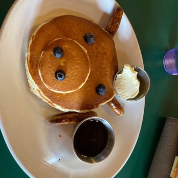Wagon Wheel Coffee Shop - Pigs in a blanket! Warm syrup on side please! - Breakfast & Brunch Near Me - Carmel, California Wagon Wheel Coffee Shop - Pigs in a blanket! Warm syrup on side please! - Breakfast & Brunch Near Me - Carmel, California