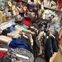 Chicago Fabric Yarn & Button Sales - Fabric and 20 year old trim.