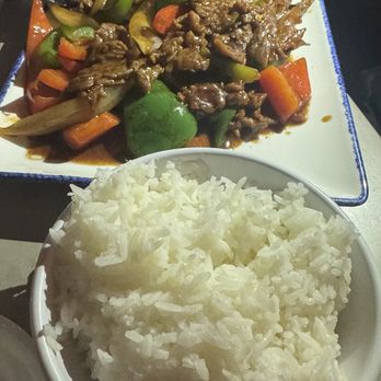 Luk Fu - Rice and beef - Asian Fusion Near Me - Philadelphia, Pennsylvania