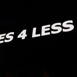 Tires 4 less - Sign at Night