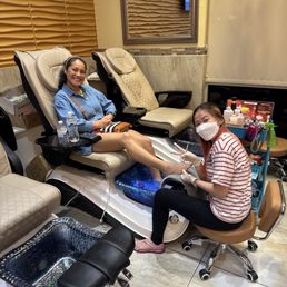 The pedicure section