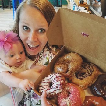 Vortex Doughnuts - Baby Ada's first time in a donut shop. - Coffee & Tea Near Me - Asheville, North Carolina Vortex Doughnuts - Baby Ada's first time in a donut shop. - Coffee & Tea Near Me - Asheville, North Carolina