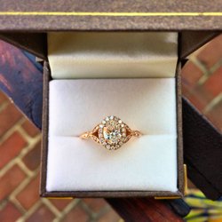 Hess & Co. Jewelers - This customer was married for a year before finally designing & receiving her dream engagement ring.