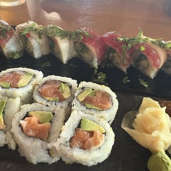 Sake Sushi & Grill - Salmon Avocado Roll & Spicy Crispy Tuna Roll - Sushi Bars Near Me - Schaumburg, Illinois