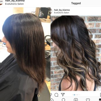 Evolutions Salon - Sad drab me before  Ooh la la me after - Hair Salons Near Me - Asheville, North Carolina