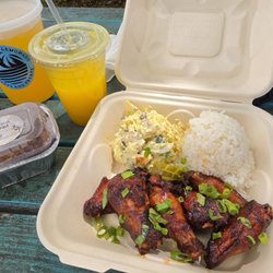 Da Bomb BBQ - Tri Tip plate, BBQ chicken plate, and smash burgers
