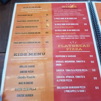 On The Patio - Salads, kids, flatbread, wings. - Sports Bars Near Me - Azle, Texas On The Patio - Salads, kids, flatbread, wings. - Sports Bars Near Me - Azle, Texas