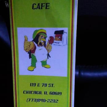 Just Jerk Cafe - Address.. Front side of menu - Caribbean Near Me - Chicago, Illinois