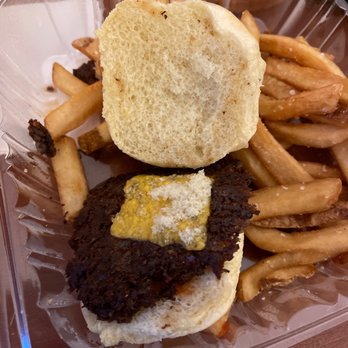 Bill's Bar & Burger - Slider gets tiny cocktail server stamp of cheese, squirt of ketchup. - Burgers Near Me - Pittsburgh, Pennsylvania Bill's Bar & Burger - Slider gets tiny cocktail server stamp of cheese, squirt of ketchup. - Burgers Near Me - Pittsburgh, Pennsylvania