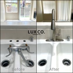 LUX CO. Home Repair - We also do - Kitchen faucet replacement & more!!!