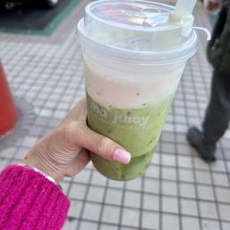 Pj Mix Milk Foam Pandan Chia Seed