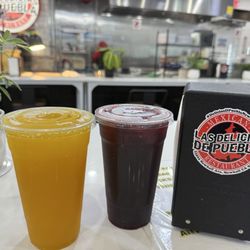 Las Delicias De Puebla - Mango water and Jamaica