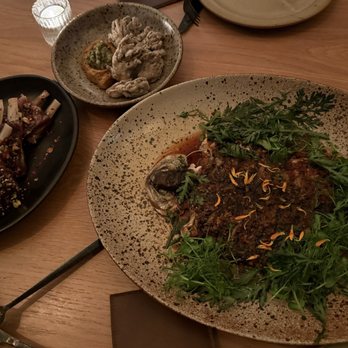 Bear at Stanly Ranch - Lamb Ribs, Maitake, Whole Trout - New American Near Me - Napa, California Bear at Stanly Ranch - Lamb Ribs, Maitake, Whole Trout - New American Near Me - Napa, California