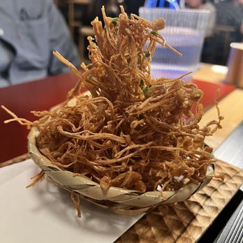 Mensho Ramen - Enoki chips - Ramen Near Me - Phoenix, Arizona Mensho Ramen - Enoki chips - Ramen Near Me - Phoenix, Arizona