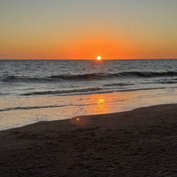 Sunset on the beach