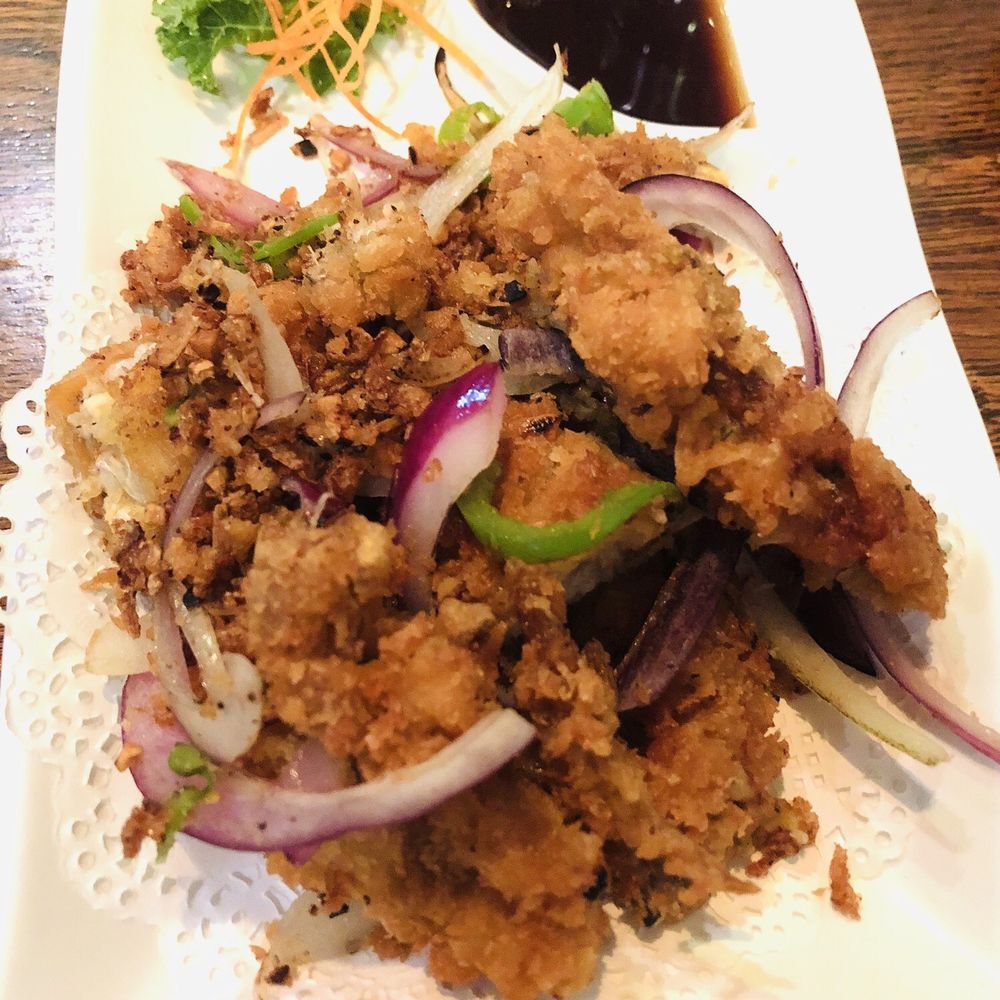 Funami Asian Bistro - Soft Shell Crab (tasted like chicken) - Sushi Bars Near Me - Wellington, Florida Funami Asian Bistro - Soft Shell Crab (tasted like chicken) - Sushi Bars Near Me - Wellington, Florida