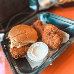 Cluck Face Nashville Hot Chicken - Slider + Tender + Side