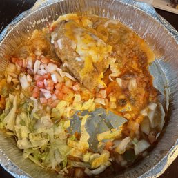 Cheese relleno and bland enchilada