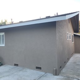 This is AFTER: night and day difference on stucco work! MAKE SURE TO CHECKOUT THE BEFORE PIC!