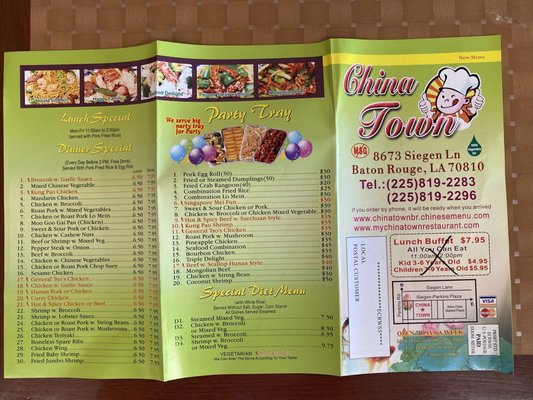 Menu photo 4 China Town Baton Rouge, LA