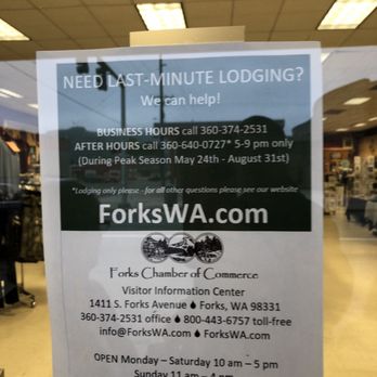 Forks Chamber of Commerce - If you need a place to stay. - Public Services & Government Near Me - Forks, Washington