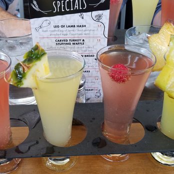 Hash Kitchen - Mimosa flight. The star fruit was the best - Breakfast & Brunch Near Me - Chandler, Arizona