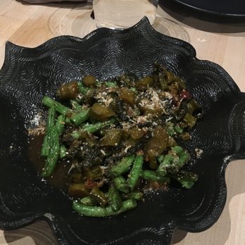 Roister - blistered green beans with Chinese broccoli - New American Near Me - Chicago, Illinois