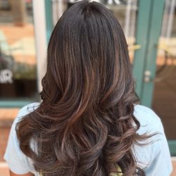 Refinery Salon - Color and layered haircut by Amber
