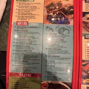 Maya Mexican Restaurant - Menu - Cocktail Bars Near Me - Homewood, Alabama